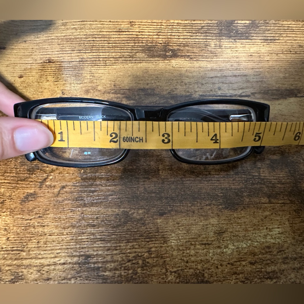Black Rectangular Eyeglasses - Picture 2 of 5